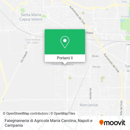 Mappa Falegnameria di Agricola Maria Carolina