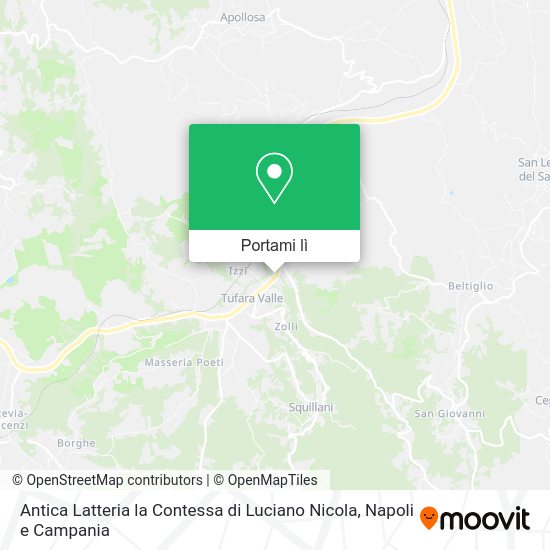 Mappa Antica Latteria la Contessa di Luciano Nicola