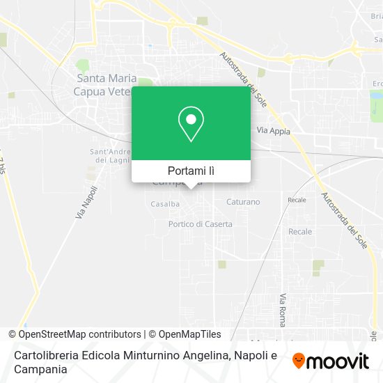 Mappa Cartolibreria Edicola Minturnino Angelina