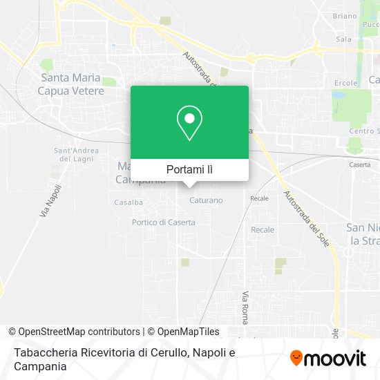 Mappa Tabaccheria Ricevitoria di Cerullo