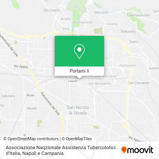 Mappa Associazione Naqzionale Assistenza Tubercolotici d'Italia