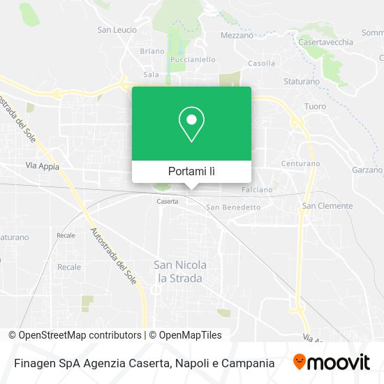 Mappa Finagen SpA Agenzia Caserta