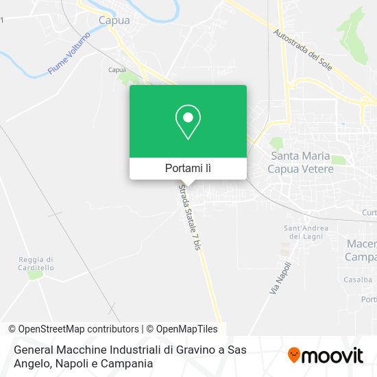 Mappa General Macchine Industriali di Gravino a Sas Angelo