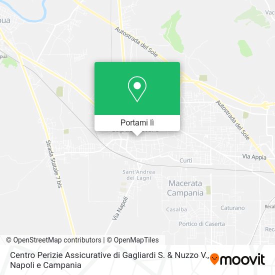 Mappa Centro Perizie Assicurative di Gagliardi S. & Nuzzo V.