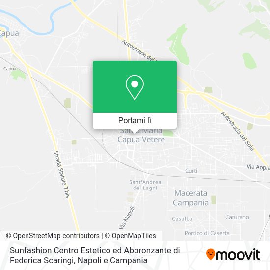 Mappa Sunfashion Centro Estetico ed Abbronzante di Federica Scaringi