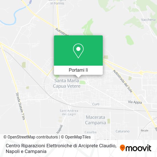 Mappa Centro Riparazioni Elettroniche di Arciprete Claudio