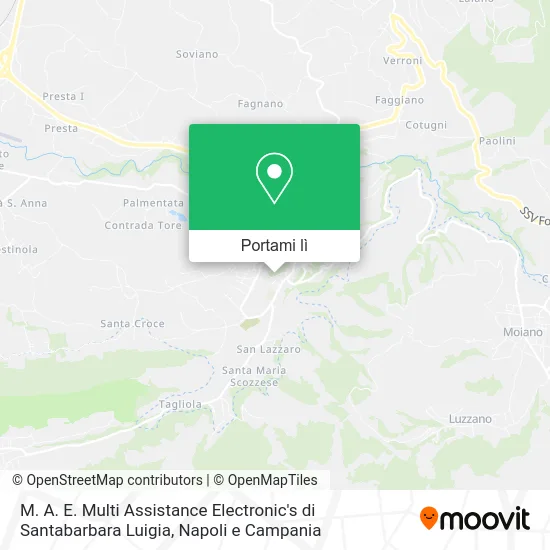 Mappa M. A. E. Multi Assistance Electronic's di Santabarbara Luigia