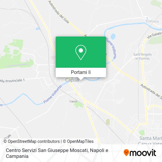 Mappa Centro Servizi San Giuseppe Moscati