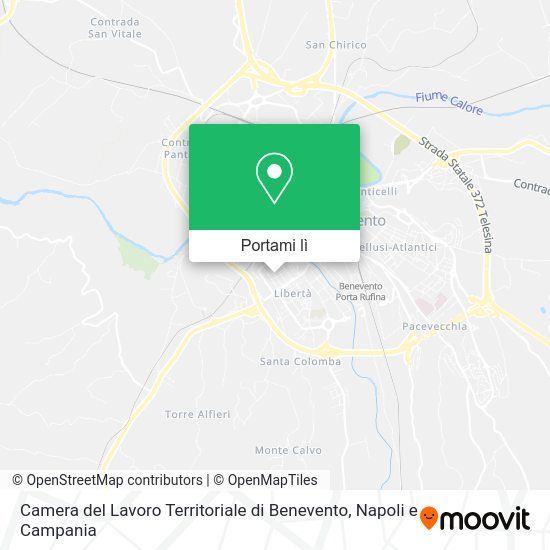 Mappa Camera del Lavoro Territoriale di Benevento