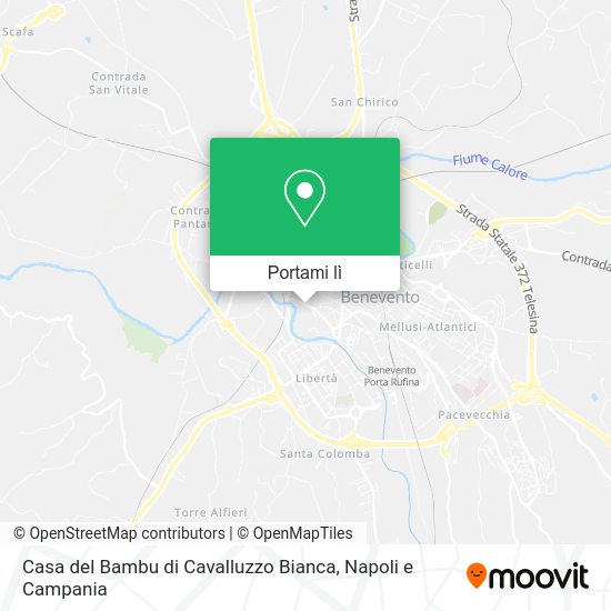 Mappa Casa del Bambu di Cavalluzzo Bianca