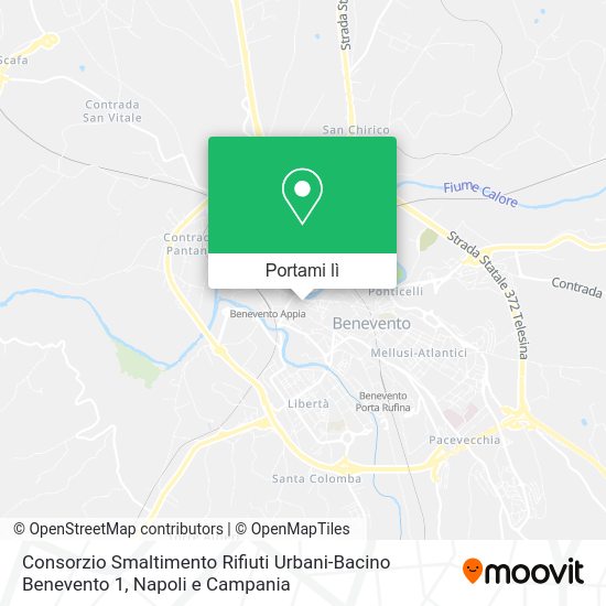Mappa Consorzio Smaltimento Rifiuti Urbani-Bacino Benevento 1