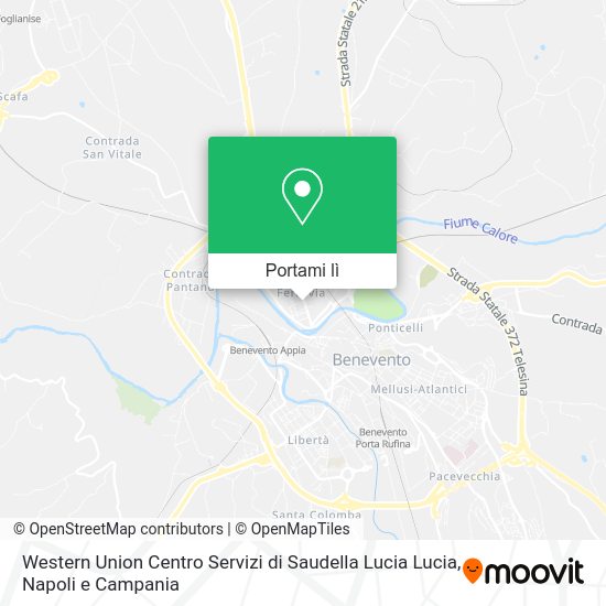 Mappa Western Union Centro Servizi di Saudella Lucia Lucia