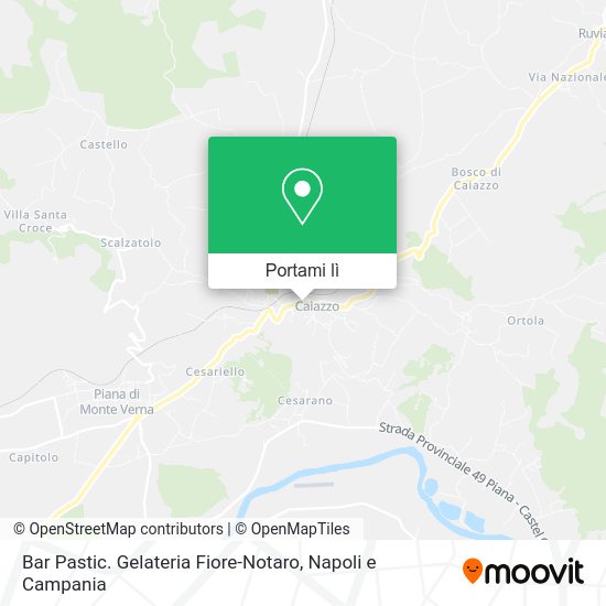 Mappa Bar Pastic. Gelateria Fiore-Notaro
