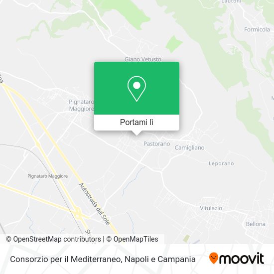 Mappa Consorzio per il Mediterraneo