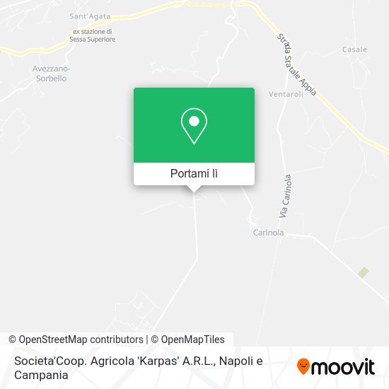 Mappa Societa'Coop. Agricola 'Karpas' A.R.L.
