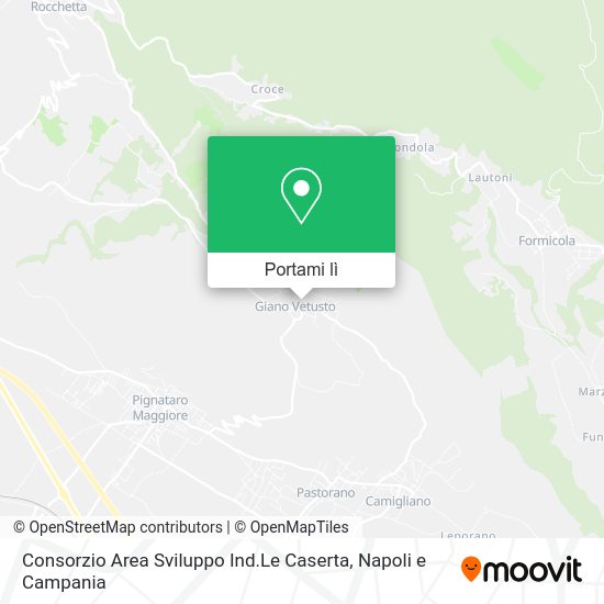 Mappa Consorzio Area Sviluppo Ind.Le Caserta