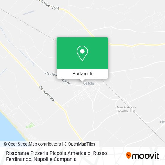 Mappa Ristorante Pizzeria Piccola America di Russo Ferdinando