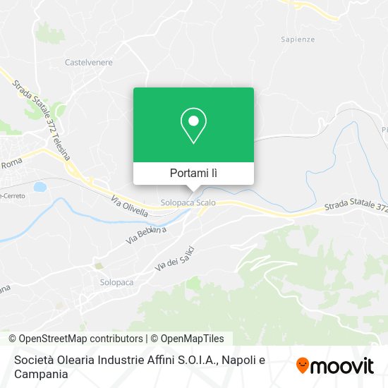 Mappa Società Olearia Industrie Affini S.O.I.A.