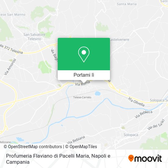 Mappa Profumeria Flaviano di Pacelli Maria