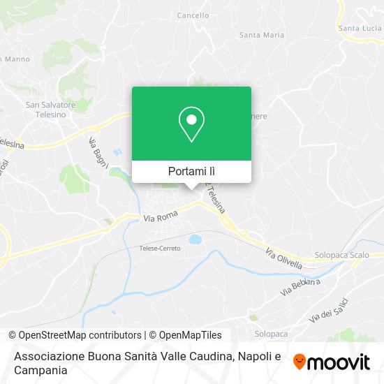 Mappa Associazione Buona Sanità Valle Caudina