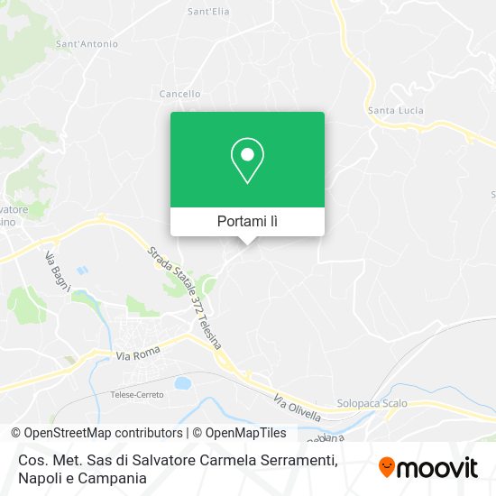 Mappa Cos. Met. Sas di Salvatore Carmela Serramenti