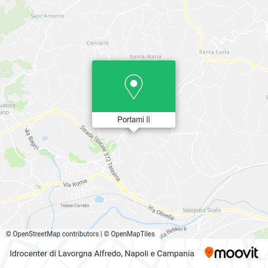 Mappa Idrocenter di Lavorgna Alfredo