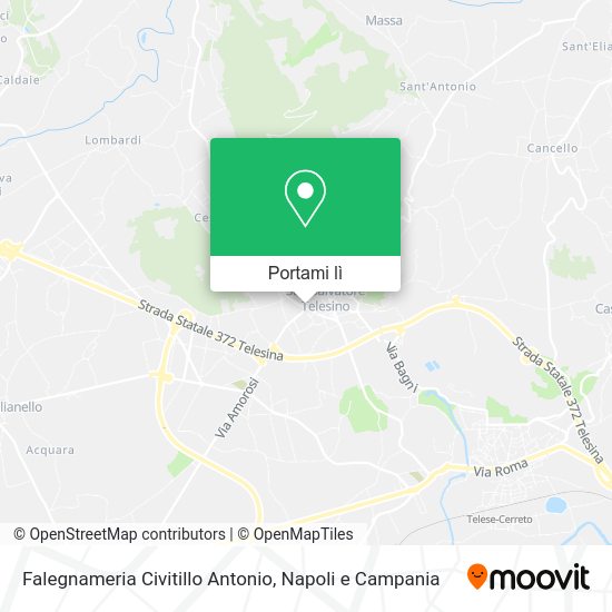 Mappa Falegnameria Civitillo Antonio