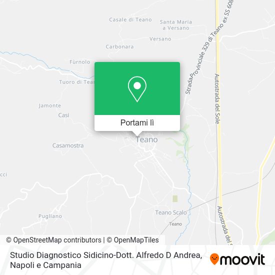Mappa Studio Diagnostico Sidicino-Dott. Alfredo D Andrea