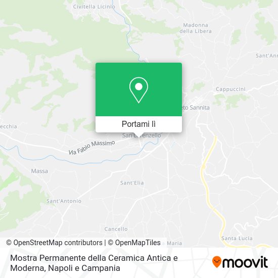 Mappa Mostra Permanente della Ceramica Antica e Moderna