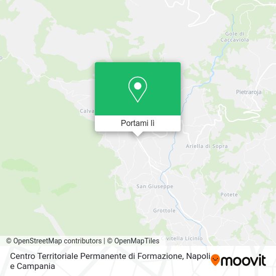 Mappa Centro Territoriale Permanente di Formazione