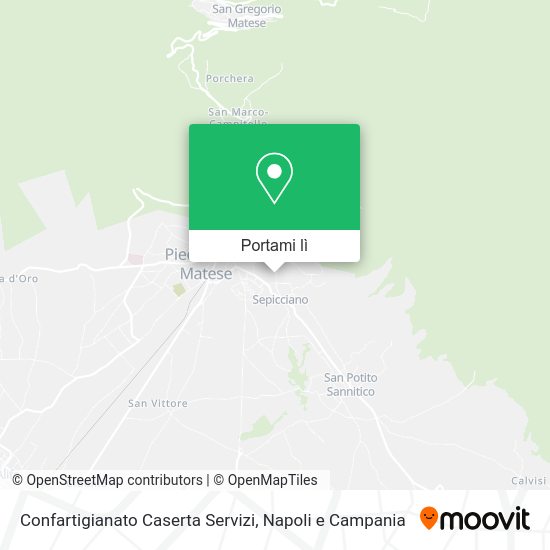Mappa Confartigianato Caserta Servizi
