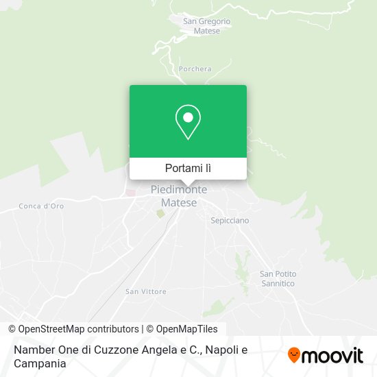 Mappa Namber One di Cuzzone Angela e C.
