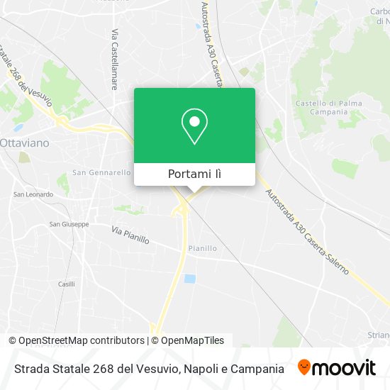 Mappa Strada Statale 268 del Vesuvio