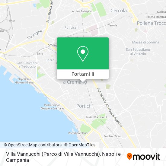 Mappa Villa Vannucchi (Parco di Villa Vannucchi)