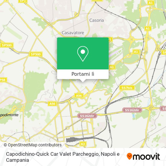 Mappa Capodichino-Quick Car Valet Parcheggio