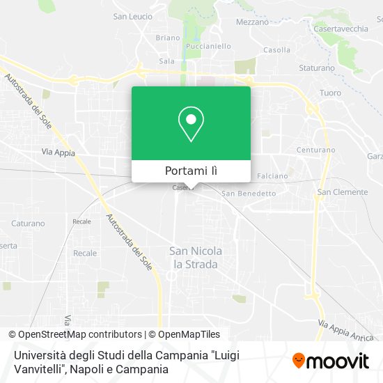 Mappa Università degli Studi della Campania "Luigi Vanvitelli"