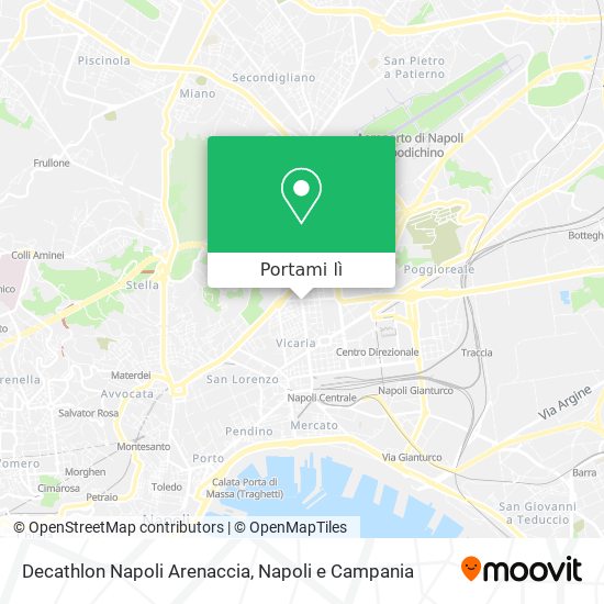 Mappa Decathlon Napoli Arenaccia