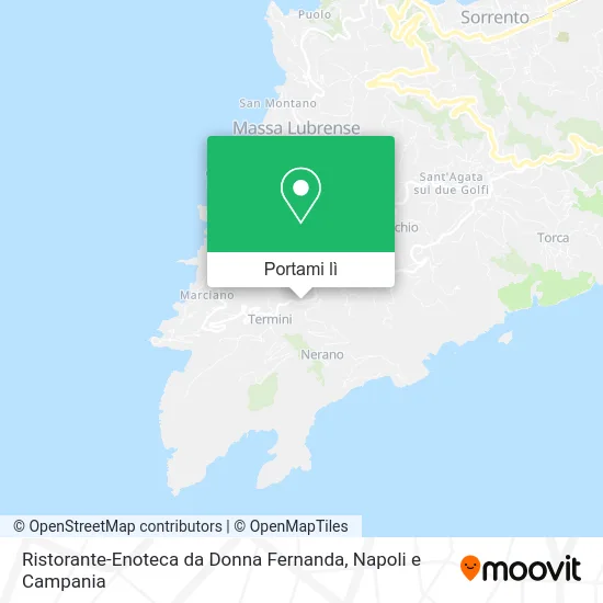 Mappa Ristorante-Enoteca da Donna Fernanda