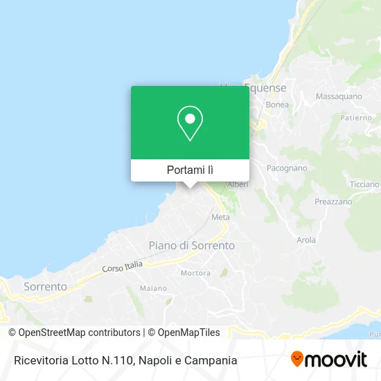 Mappa Ricevitoria Lotto N.110