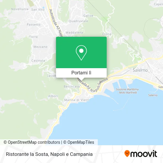 Mappa Ristorante la Sosta