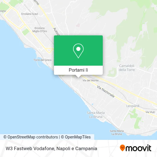 Mappa W3 Fastweb Vodafone