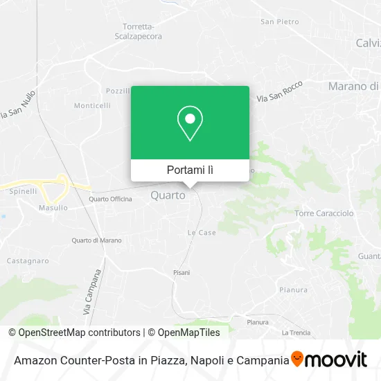 Mappa Amazon Counter-Posta in Piazza
