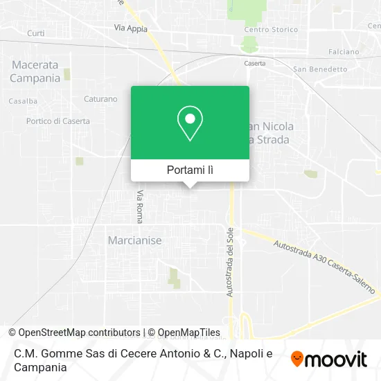 Mappa C.M. Gomme Sas di Cecere Antonio & C.