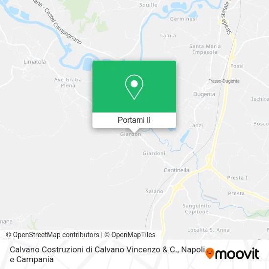 Mappa Calvano Costruzioni di Calvano Vincenzo & C.