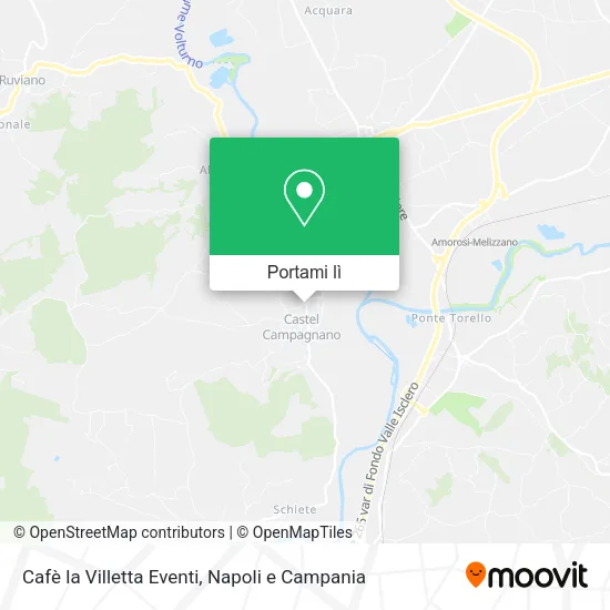 Mappa Cafè la Villetta Eventi