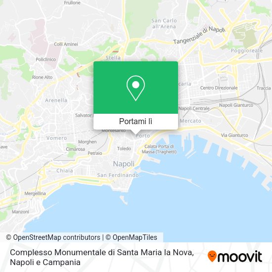 Mappa Complesso Monumentale di Santa Maria la Nova
