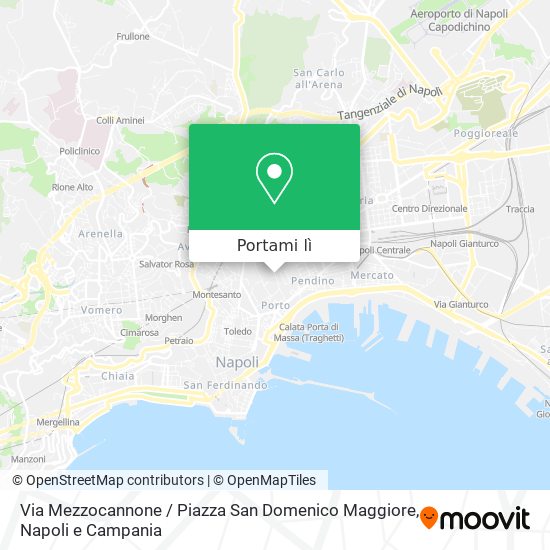 Mappa Via Mezzocannone / Piazza San Domenico Maggiore