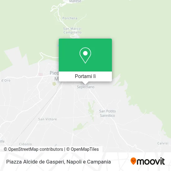 Mappa Piazza Alcide de Gasperi