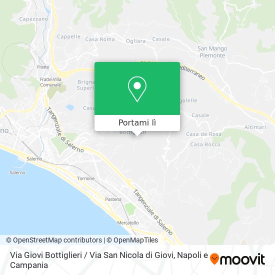 Mappa Via Giovi Bottiglieri / Via San Nicola di Giovi