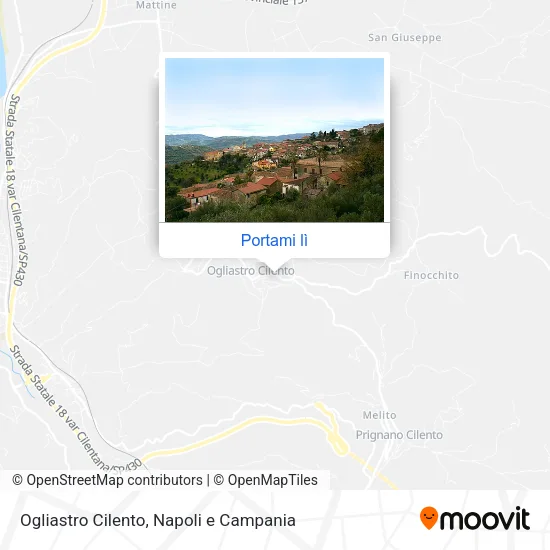 Mappa Ogliastro Cilento